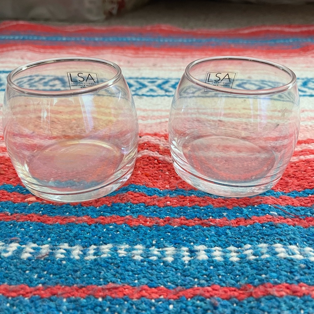 LSA glass candle holders.